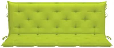 vidaXL Cushion for Swing Chair Bright Green 59.1" Fabric