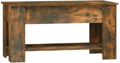 Coffee Table Smoked Oak 39.8"x19.3"x20.5" Engineered Wood