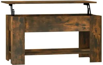 Coffee Table Smoked Oak 39.8"x19.3"x20.5" Engineered Wood