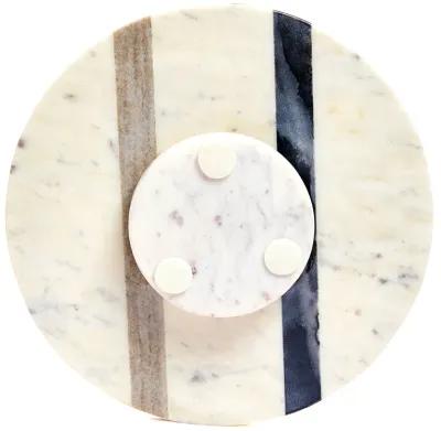 12 inch Single Tier Marble Lazy Susan Turntable