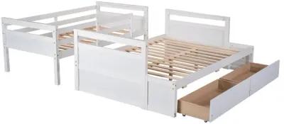 Twin Over Full Bunk Bed With Storage