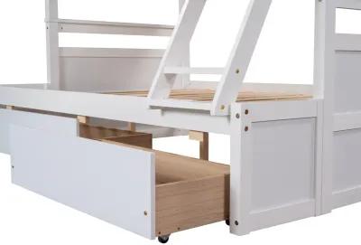 Twin Over Full Bunk Bed With Storage