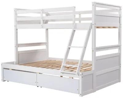 Twin Over Full Bunk Bed With Storage