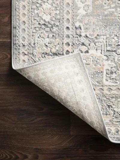 Lucia LUC01 Grey/Sunset 5'2" x 7'7" Rug