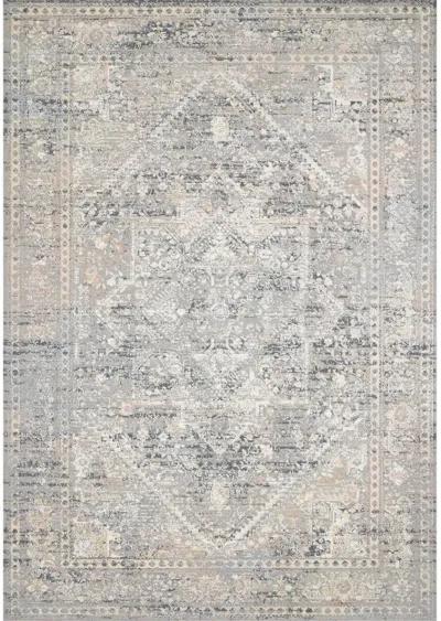 Lucia LUC01 Grey/Sunset 5'2" x 7'7" Rug