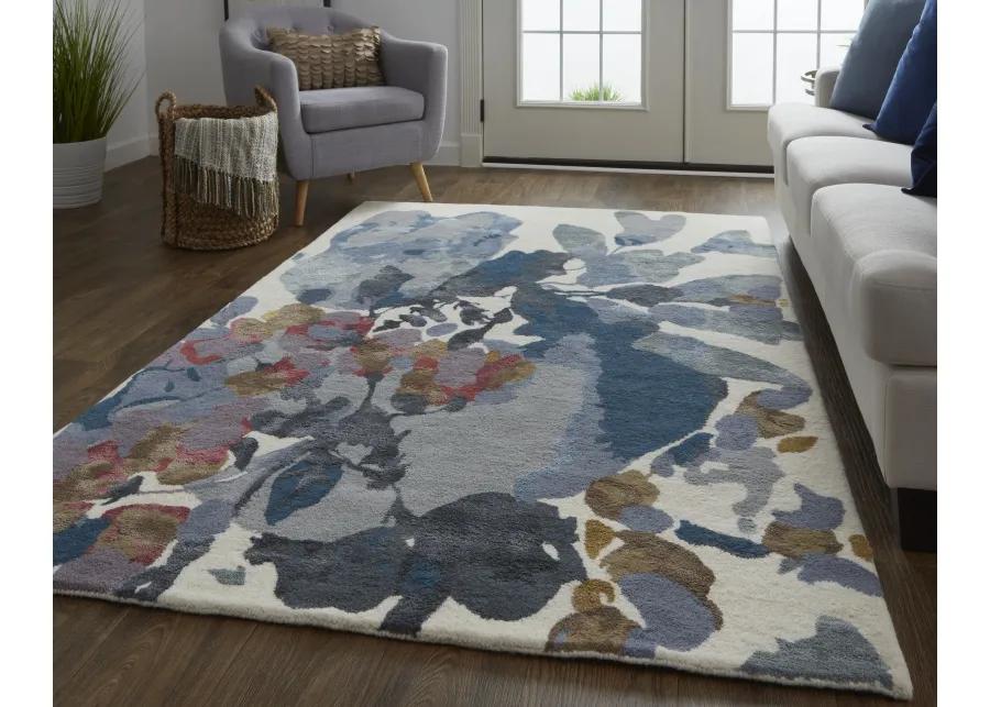 Dafney 8869F Blue/Gray/Pink 5' x 8' Rug