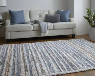 Mynka 39IEF Ivory/Blue/Orange 9' x 12' Rug