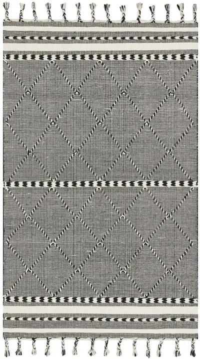 Sawyer SAW01 Black 2'3" x 3'9" Rug