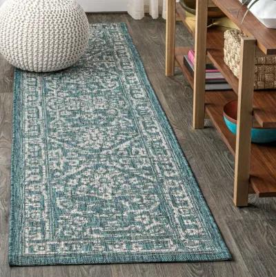 Malta Bohemian Medallion Textured Weave Indoor/Outdoor Area Rug