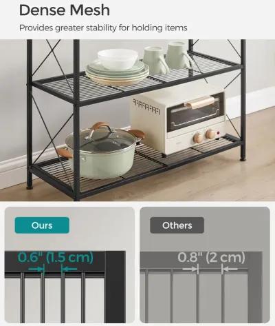 31.5" Wide Storage Rack with X Side Frames Ink Black