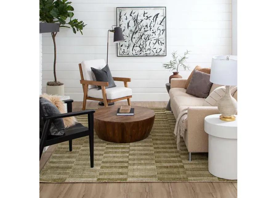 Bobby Berk Broken Stripe Broken Stripe Moss 5' X 8' Rug