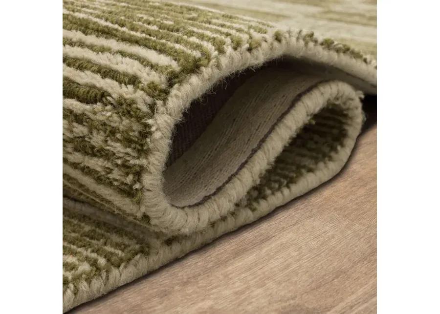 Bobby Berk Broken Stripe Broken Stripe Moss 5' X 8' Rug