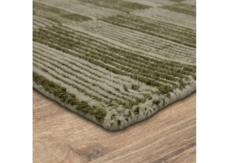 Bobby Berk Broken Stripe Broken Stripe Moss 5' X 8' Rug