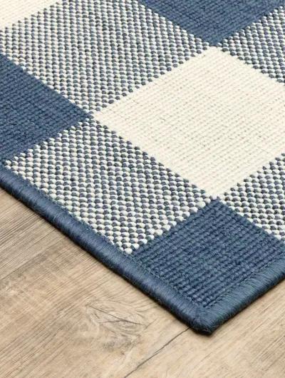 Meridian 6'7" x 9'6" Blue Rug