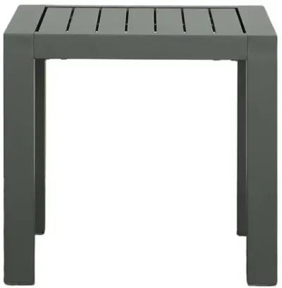 Metal Outdoor End Table - 21" - Gray