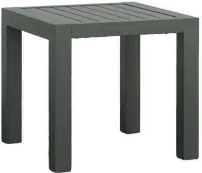 Metal Outdoor End Table - 21" - Gray