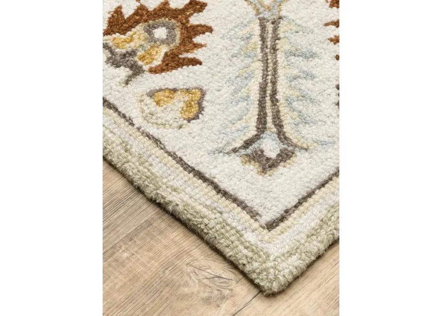 Alfresco 2'6" x 8' Ivory Rug