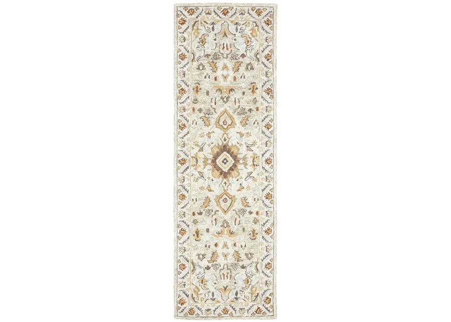 Alfresco 2'6" x 8' Ivory Rug