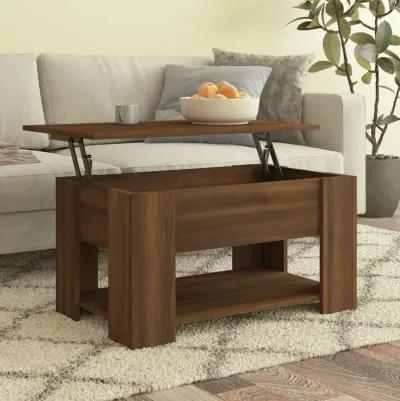 Coffee Table Brown Oak 31.1"x19.3"x16.1" Engineered Wood