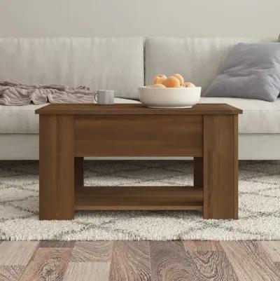 Coffee Table Brown Oak 31.1"x19.3"x16.1" Engineered Wood