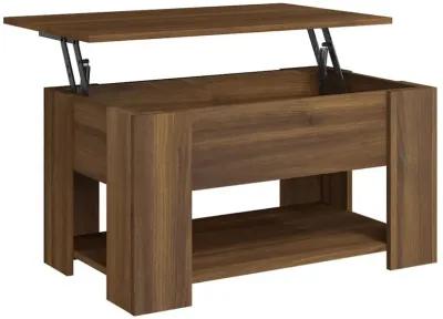 Coffee Table Brown Oak 31.1"x19.3"x16.1" Engineered Wood