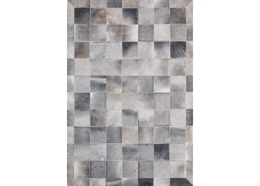 Maddox MAD06 Charcoal/Grey 5' x 7'6" Rug