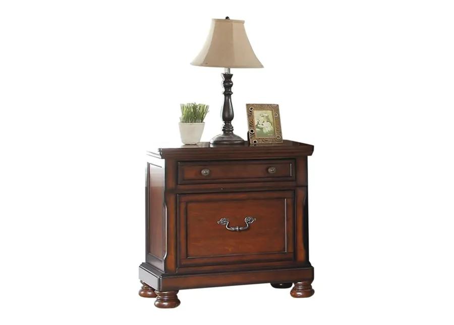 Traditional Formal Look Cherry Finish 1pc Nightstand Storage Space Bedside Table Plywood Veneer Bedroom Furniture