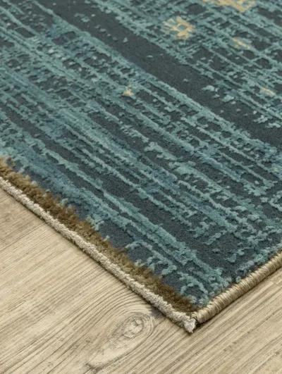 Reed 3'3" x 5' Blue Rug