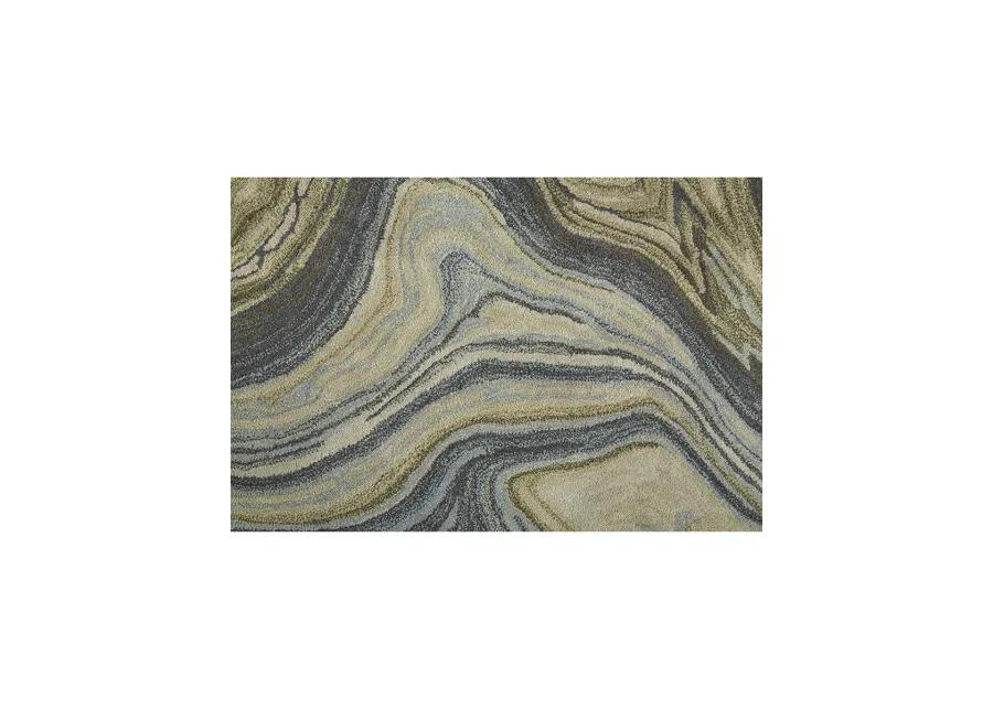 Amira 8631F Blue/Ivory/Green 2' x 3' Rug