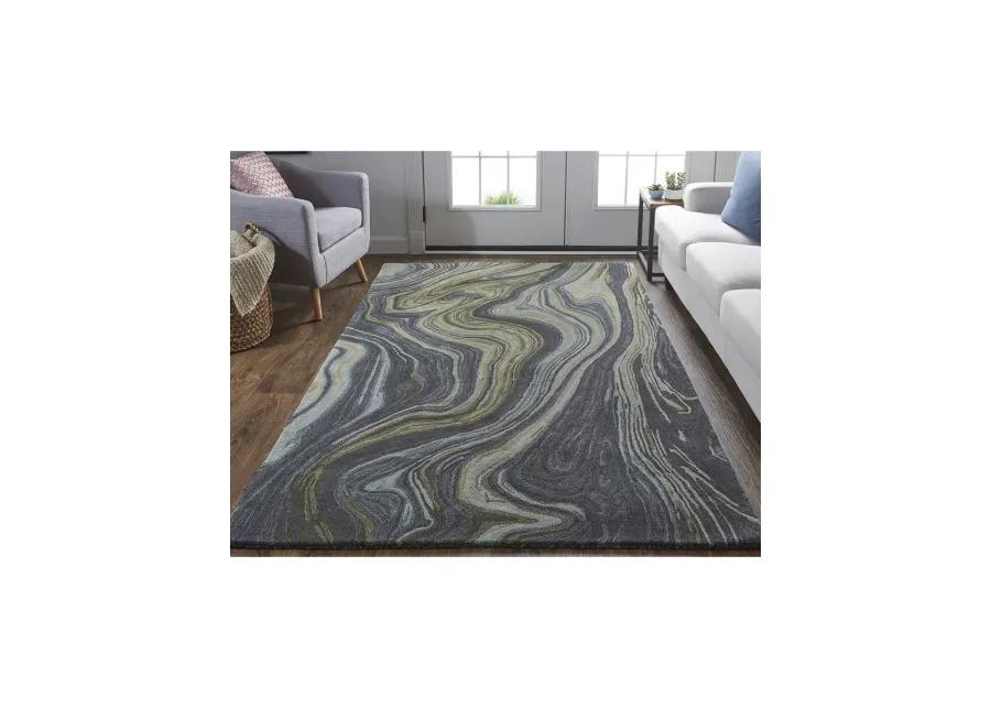 Amira 8631F Blue/Ivory/Green 2' x 3' Rug