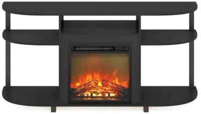 Entertainment Center Stand with Fireplace for TV up to 55 Inch, Americano