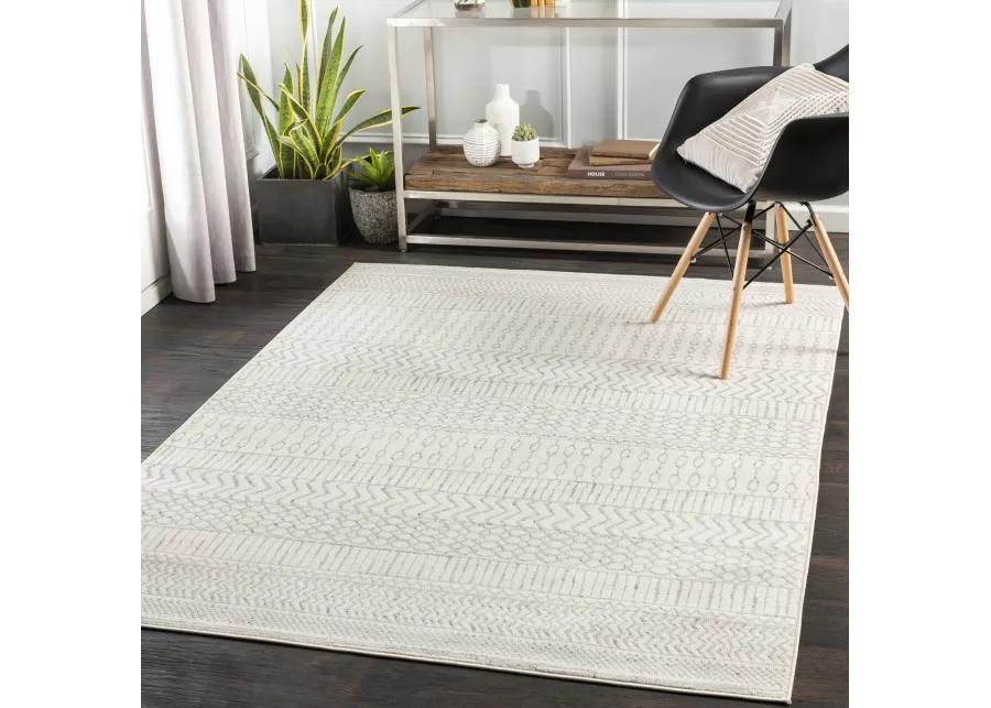 Pisa PSS-2301 6'7' x 9' Gray Rug