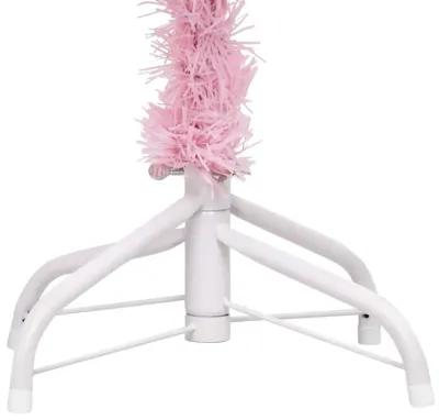 vidaXL Artificial Christmas Tree with Stand Pink 59.1" PVC