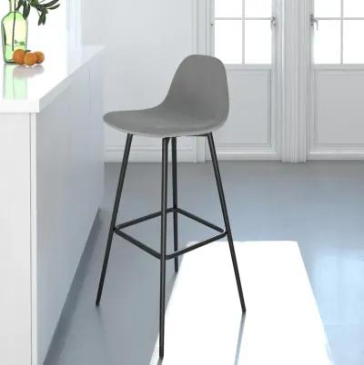 REALROOMS Brandon Upholstered Bar Stool