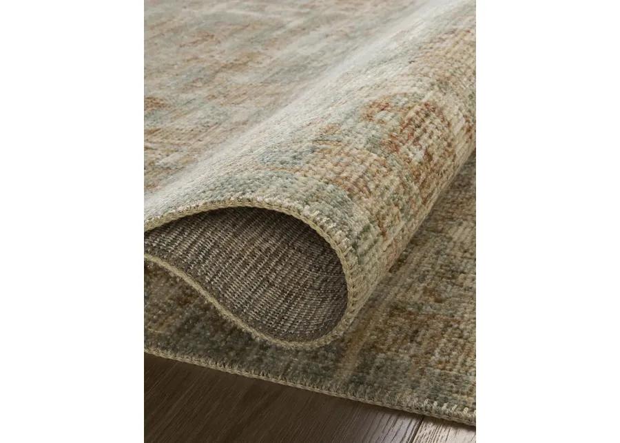 Heritage HER-06 Aqua / Terracotta 4''0" x 8''0" Rug by Patent Pending