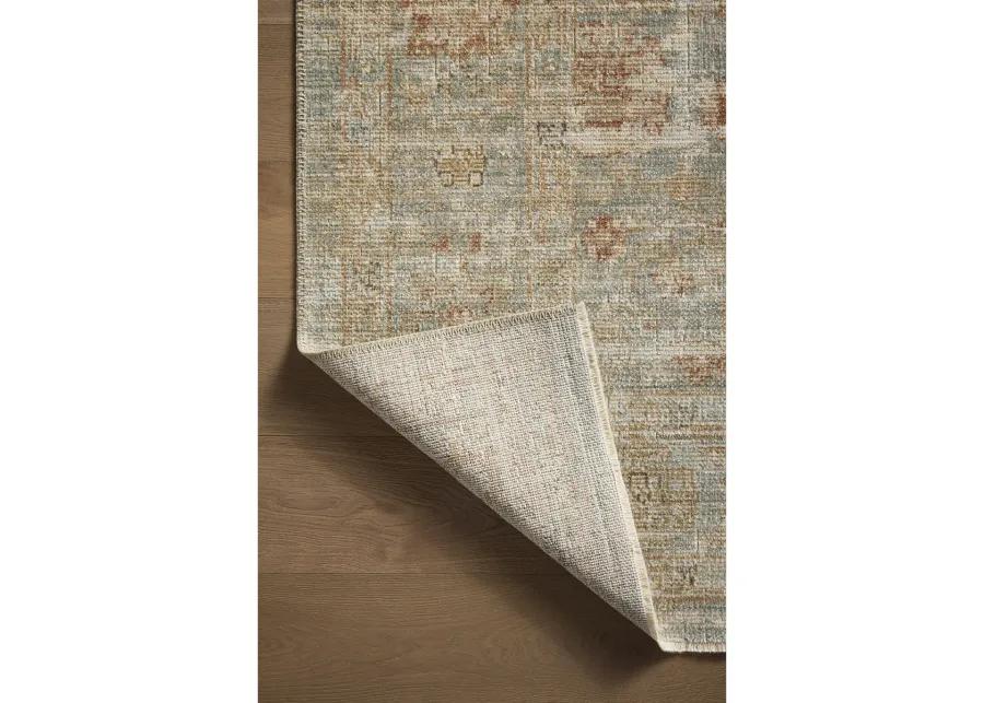 Heritage HER-06 Aqua / Terracotta 4''0" x 8''0" Rug by Patent Pending