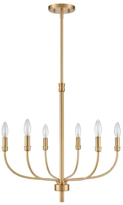 Newland 21'' Wide 6-Light Gold Chandelier