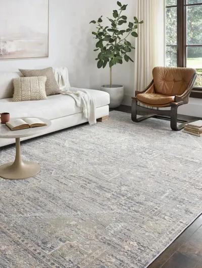 Lucia LUC01 Grey/Sunset 6'8" x 8'8" Rug