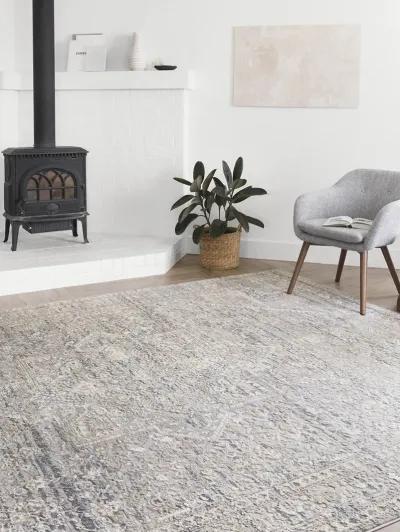 Lucia LUC01 Grey/Sunset 6'8" x 8'8" Rug