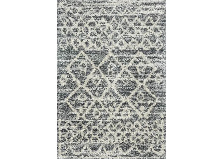 Quincy QC02 Graphite/Beige 3'3" x 6' Rug