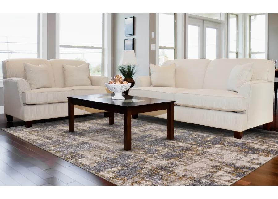 Waldor 3969F Gray/Gold 1'8" x 2'10" Rug