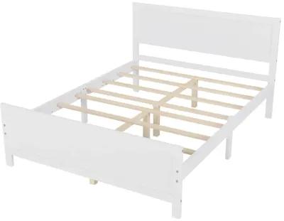 Merax Wood Platform Bed Frame with Headboard