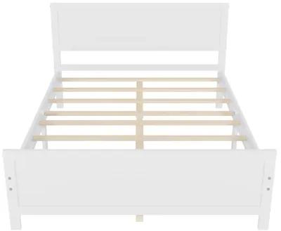 Merax Wood Platform Bed Frame with Headboard