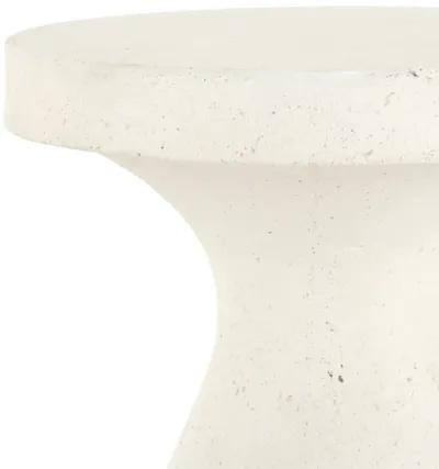 Koda Outdoor End Table - Textured White