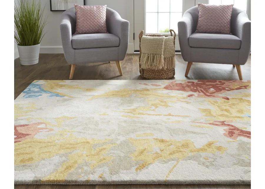 Everley 8646F Ivory/Yellow/Blue 8' x 10' Rug