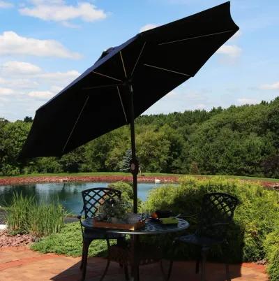 Sunnydaze 9 ft Solar Sunbrella Patio Umbrella with Tilt