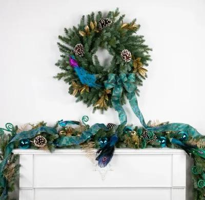 9' x 14" Blue Spruce Artificial Christmas Garland  Unlit