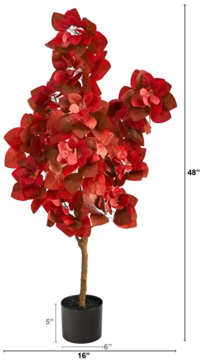 HomPlanti 4 Feet Autumn Pomegranate Artificial Tree