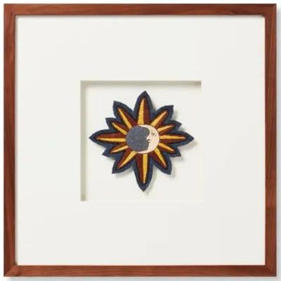 Mystic Patch Blue Brown Wall Art