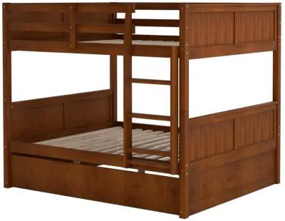 Merax Modern Solid Bunk Bed with Trundle